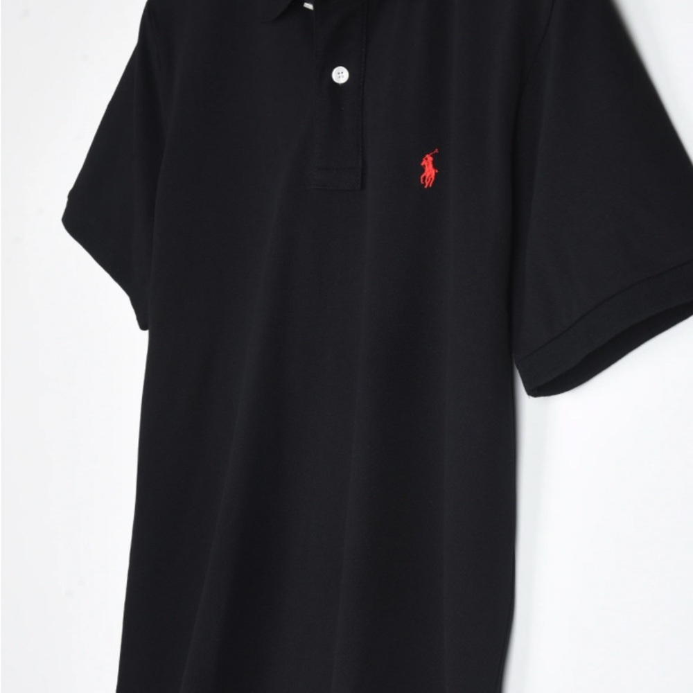 Polo by Ralph Lauren Men's Polo Shirt in Black - Picture 3 of 4